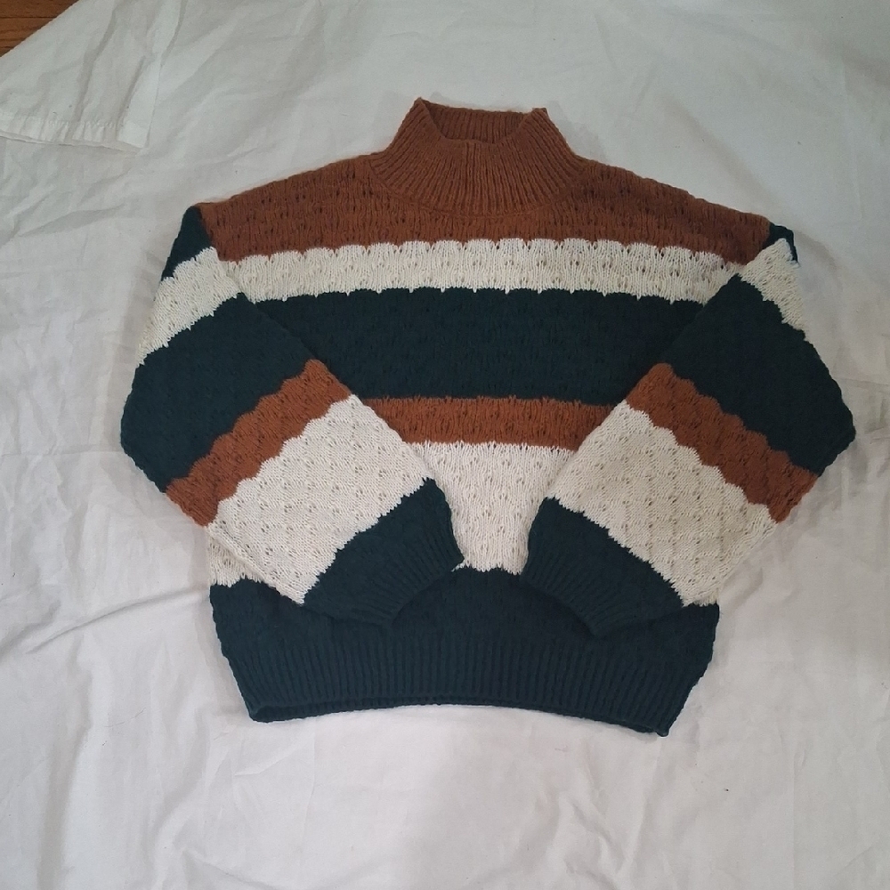 Mine Women'sWarm Brown Knit Sweater Size M